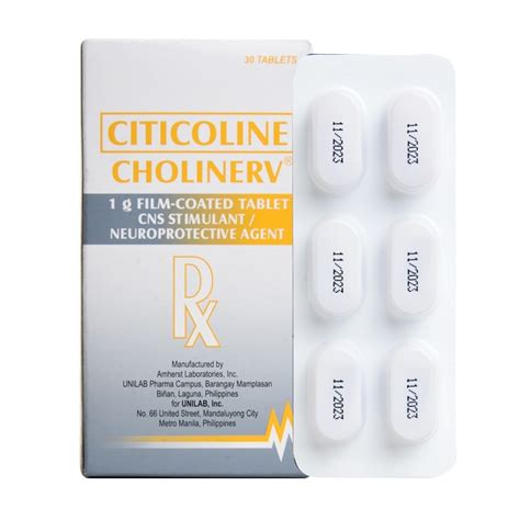 Citicoline sodium 1 g 1 Tablet [PRESCRIPTION  .